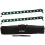 Conjunto de barras LED EUROLITE 20000663 2x 12 QCL RGB UV – barras de luz de palco
