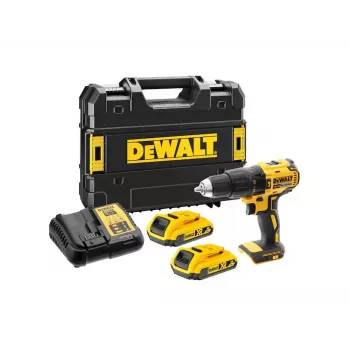 Parafusadeira sem fio DeWALT DCD778D2T-QW, 18V Li-Ion, 1750 rpm, binário 26 N·m, motor sem escovas