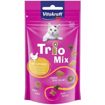 VITAKRAFT Trio Mix aves - petiscos para gatos - 60 g