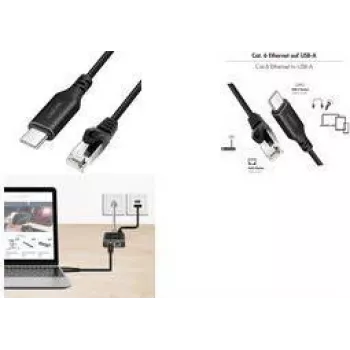 LogiLink CU0417 - cabo adaptador de rede USB 3.2 Type-C Gigabit Ethernet 15 m - placa de rede - 1 000 Mbps (CU0417)