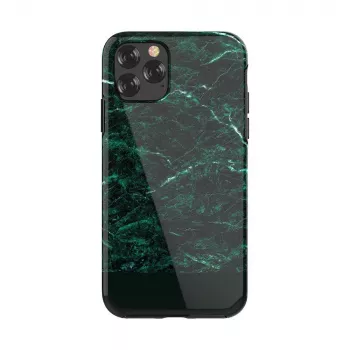 Capa de proteção Devia Marble-Serie para iPhone 11 Pro Max — verde, design fino, capa rígida