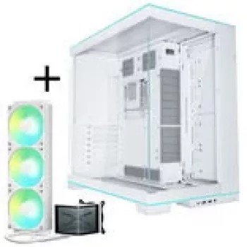 Refrigeração líquida completa Lian Li O11D EVO RGB + TRYX PANORAMA SE ARGB - branca, 360 mm