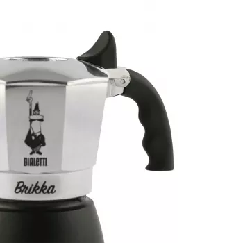Bialetti Brikka cafeteira Moka 0,1 L preto, aço inoxidável
