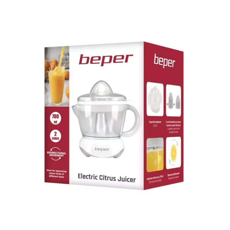 Espremedor de citrinos elétrico Beper BP.102 700 ml 25 W