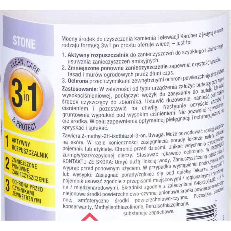 Detergente multiusos Kärcher 6.295-765.0, 1000 ml, corrosivo