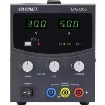 Fonte de alimentação de laboratório Voltcraft LPS1305 — ajustável 0–30 V DC, 0–5 A