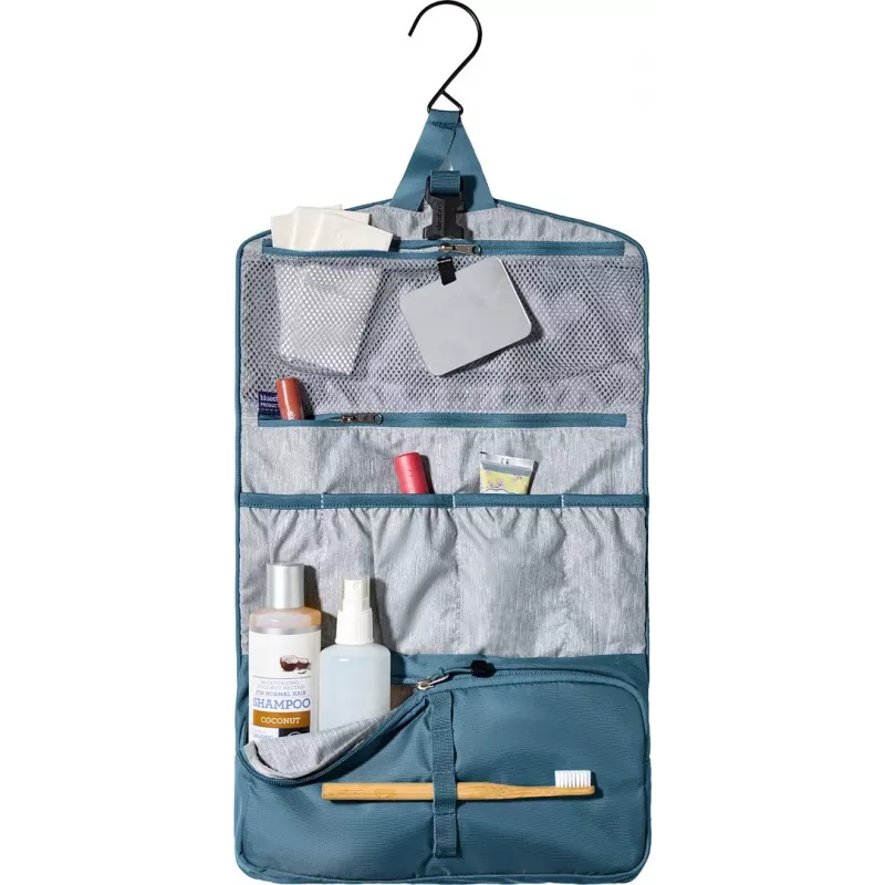 Bolsa de higiene DEUTER Wash Bag II — bolsa de higiene de viagem compacta, cor Atlantic