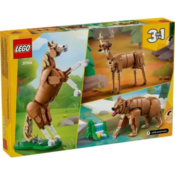 Brinquedo de construção LEGO Creator 3-in-1 Cavalo Majestoso 31166 – 685 peças, a partir dos 9 anos, tamanho do modelo 80×240×230 mm