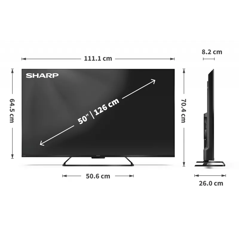 Smart TV Ostry 50HR7265E 50 Google TV Preto
