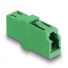 Acoplador de fibra ótica LC simplex fêmea para LC simplex fêmea APC verde DeLOCK 87984