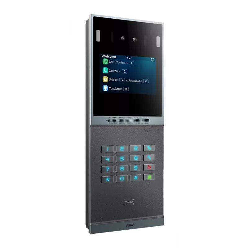 Videoporteiro Fanvil i66 2 MP 10,2 cm 4 polegadas preto cinzento