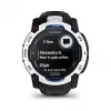 Smartwatch GARMIN Instinct 3,05 cm (1,2 polegadas) AMOLED 45 mm 390x390 px ecrã tátil preto branco GPS 4 GB 53 g pulseira de silicone