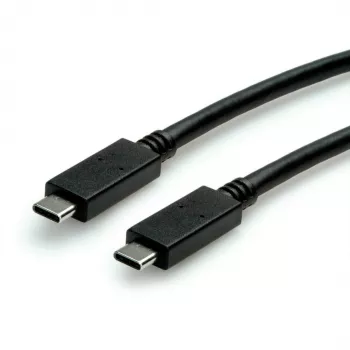 Cabo ROLINE USB3.2Gen2 PD 20V5A Type-C-C ST/ST 0,5 m - Cabo - Digital/Dados - 0,5 m (11.99.9057)