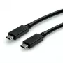 Cabo ROLINE USB3.2Gen2 PD 20V5A Type-C-C ST/ST 0,5 m - Cabo - Digital/Dados - 0,5 m (11.99.9057)