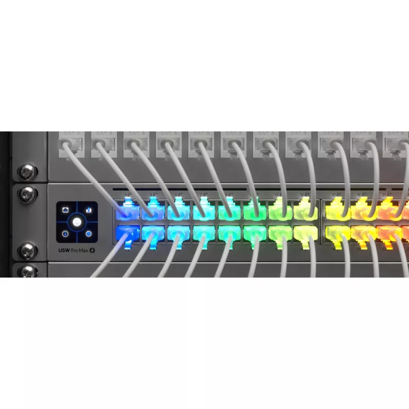 Cabo de rede patch UBIQUITI UACC-Cable-Patch-EL Cat6 RJ-45 2.5GbE PoE++ 0,15 m branco translúcido (24 unid.)