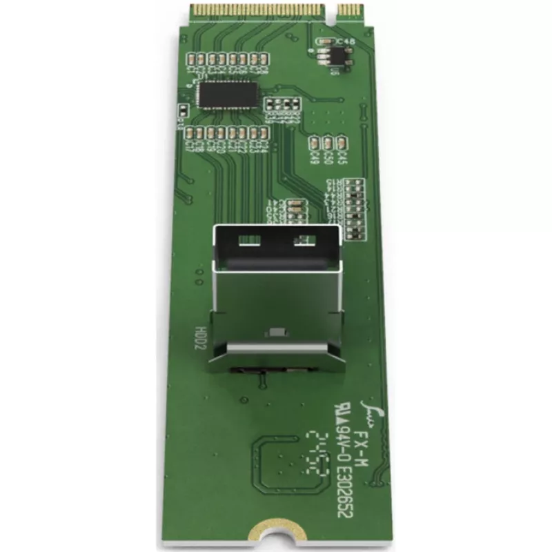 ICY DOCK - SSD M.2 NVMe PCIe 4.0 para 1 x Adaptador SlimSAS 4i com Redriver