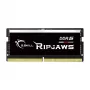 SO-DIMM 64 GB DDR5-5600 (2x 32 GB) kit duplo, memória RAM preta, F5-5600S4645A32GX2-RS, Ripjaws, INTEL XMP