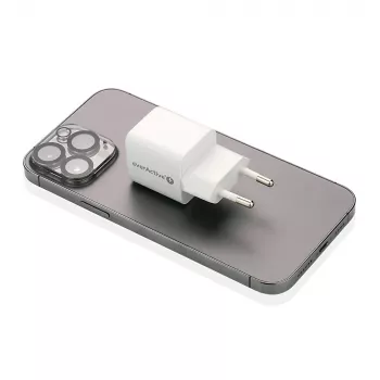 Carregador de parede everActive SC-330Q com 1x USB-A e 1x USB-C conectores, 20W, branco