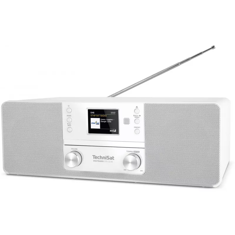 TechniSat DigitRadio 370 CD IR rádio DAB leitor de CD / MP3 leitor digital rádio de internet recetor de áudio Bluetooth 10 Watt