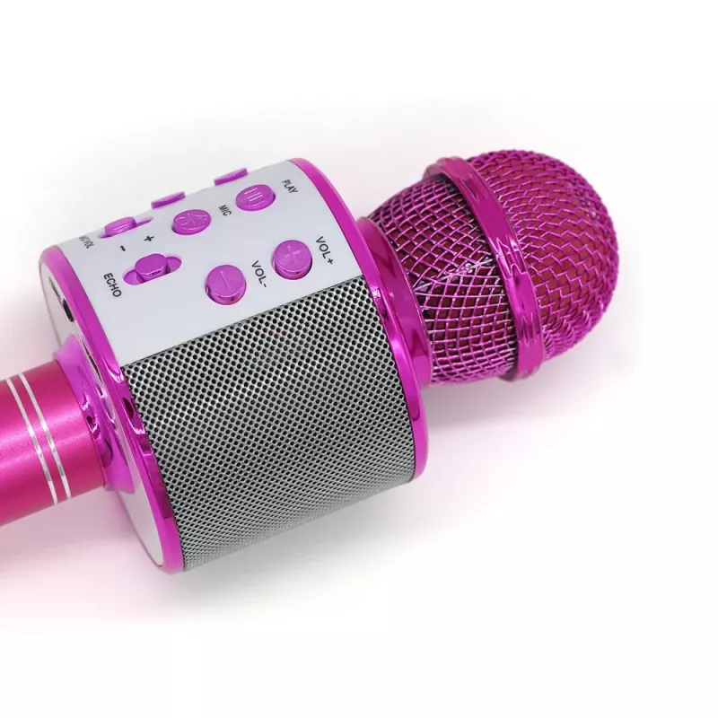 Microfone MANTA MIC11-PK Rosa — com fio 3,5 mm jack, auscultador leve