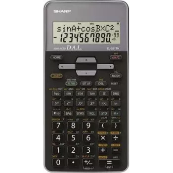Calculadora científica Sharp EL-531TH – visor de 10 dígitos, alimentação solar, modelo 82-EL531TH-GY