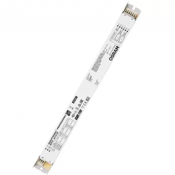 Balastro/Driver LED Osram QTP5 2X14…35, vida útil 100000 h, entrada 198–264 V, 50/60 Hz, 24 A, -20–50 °C, 30×360×21 mm