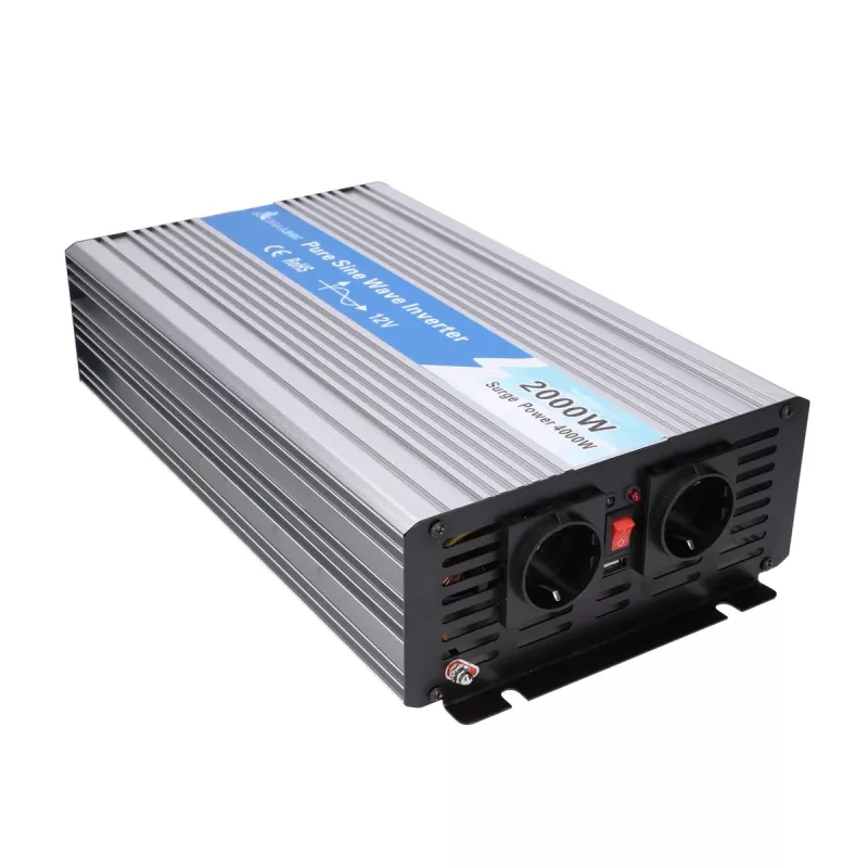 Extralink OPIP-2000W | Conversor de tensão | Automóvel 12V, 2000W onda sinusoidal pura