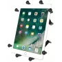 Suporte de fixação RAM Mounts X-Grip para tablets (9-11 ) A base universal RAM Mounts X-Grip III proporciona, com dedos de borracha que protegem o dispositivo, uma fixação segura