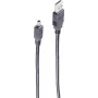 Cabo USB ShiverPeaks BS77261 1 m USB A para Mini-USB B cinzento