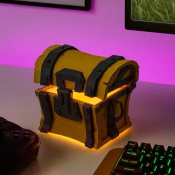 Candeeiro de mesa Paladone Fortnite Chest Light – candeeiro LED temático de novidade