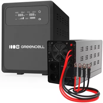 Unidade de alimentação ininterrupta (UPS) Green Cell UPSLPPC1200 2 kVA 1200 W