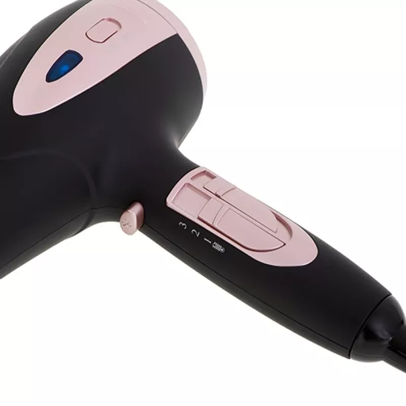 Adler | Secador de cabelo | AD 2248b ION | 2200 W | Número de níveis de temperatura 3 | Função iões | Difusor | Preto/Rosa