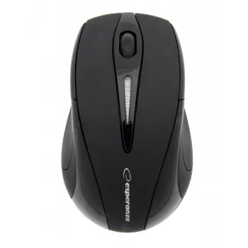 Rato RF sem fios ESPERANZA EM101K, para ambas as mãos, 1000 DPI, recetor nano USB 2,4 GHz, preto