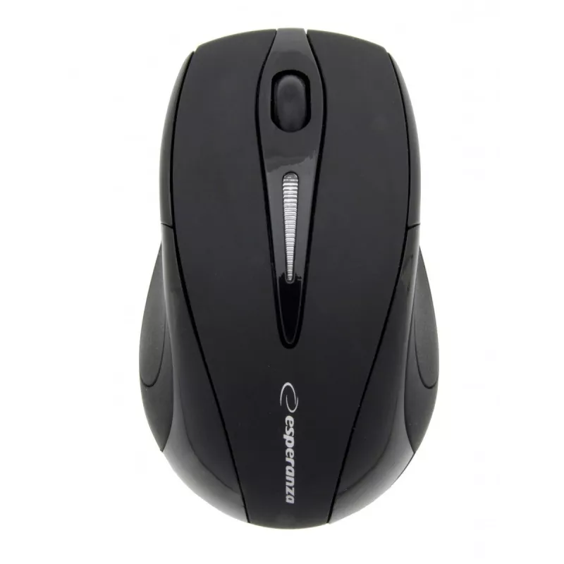 Rato RF sem fios ESPERANZA EM101K, para ambas as mãos, 1000 DPI, recetor nano USB 2,4 GHz, preto