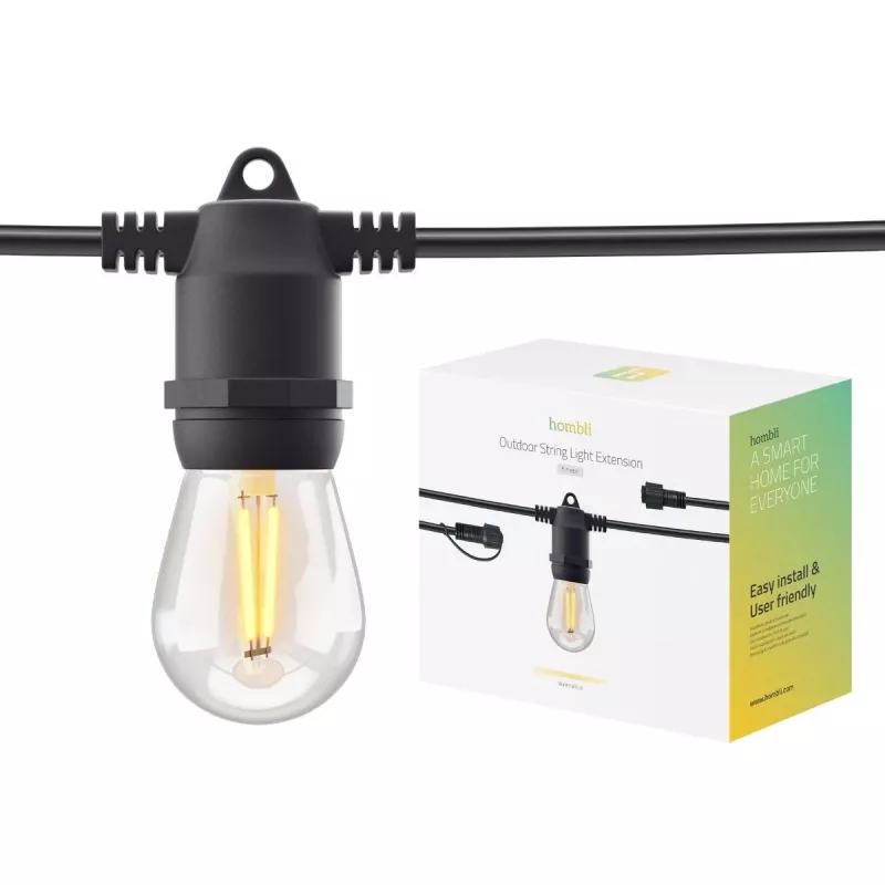 Fita de luz Hombli HBEW-0105 5 m 10 lâmpadas branco quente exterior