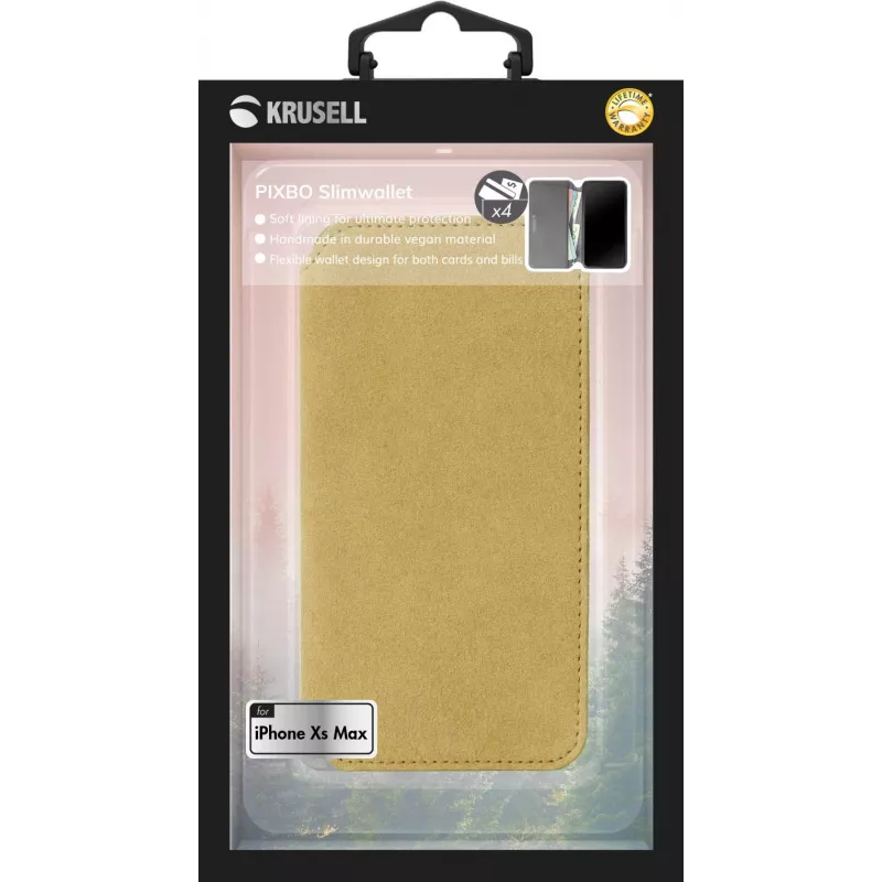 Capa tipo carteira Krusell Broby 4 Card SlimWallet iPhone XS Max