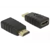 Adaptador HDMI (macho) > HDMI (fêmea), emulador EDID (preto)