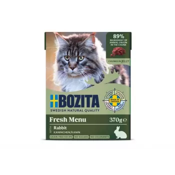 BOZITA Coelho em geleia - Comida húmida para gatos - 370g