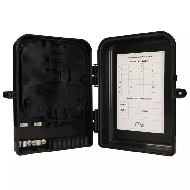 Caixa de fibra ótica Extralink Eliza V2, 16 emendas, preto, span médio