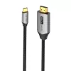 Cabo Vention USB-C para HDMI CRBBH – 2 m, 4K@60Hz, preto, USB-C para HDMI