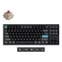Teclado mecânico 80% QWERTY Keychron Q3 Ultra 8K — Bluetooth e com fios, retroiluminação RGB, preto