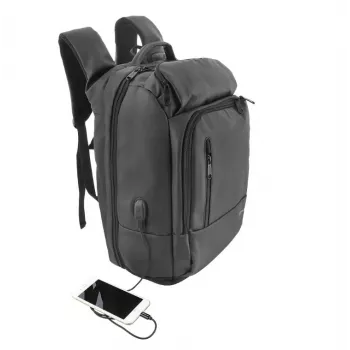 Mochila Tellur para portátil 17,3 polegadas Business XL com porta USB, preto