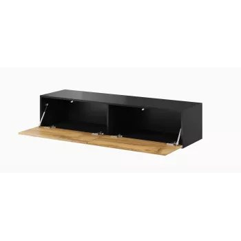 Suporte de TV para cama VIGO 140 30/140/40 preto/carvalho wotan