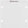 Placa de parede/tampa de interruptor Kindermann 7444000500 alumínio