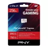 Cartão de memória MicroSDXC PNY microSD Express 256 GB UHS‑I leitura 890 MB/s escrita 750 MB/s U3 V30