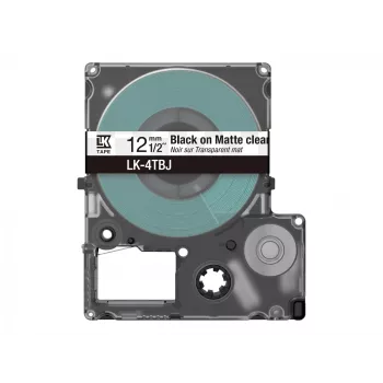 Impressora de etiquetas Epson C53S672065 preto transparente 1,2 cm de largura
