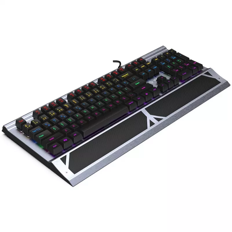 Teclado Gaming Incase IKG-444 Mecânico, RGB, layout alemão retail