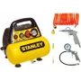 Compressor sem óleo 6L + kit de ar comprimido Stanley