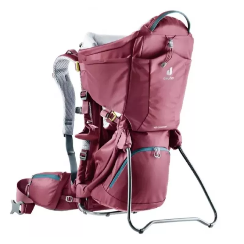 Mochila porta-bebé Deuter Kid Comfort poliamida vermelho