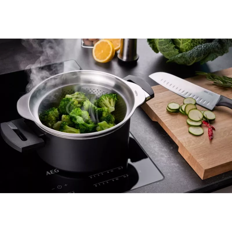 Passador GEFU PREMIO G-28131, 23 cm aço inoxidável passador de cozinha